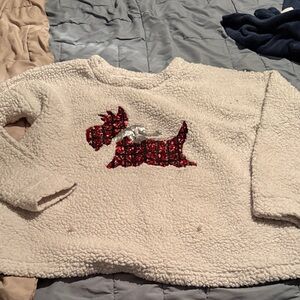 Time and Tru White Fleece Sweater